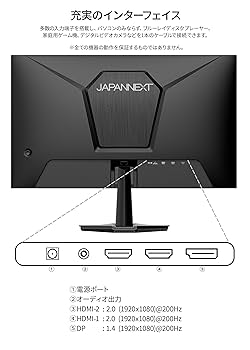 Amazon.co.jp: JAPANNEXT 23.8インチ FAST IPSパネル搭載 200Hz